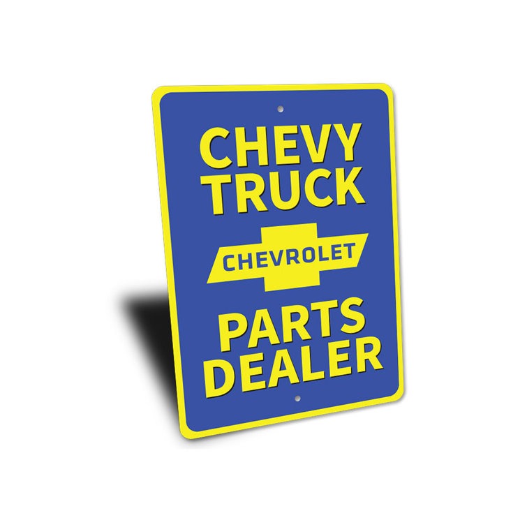 Lizton Sign Shop, Inc Chevy Truck Parts Aluminum Sign Wayfair Canada
